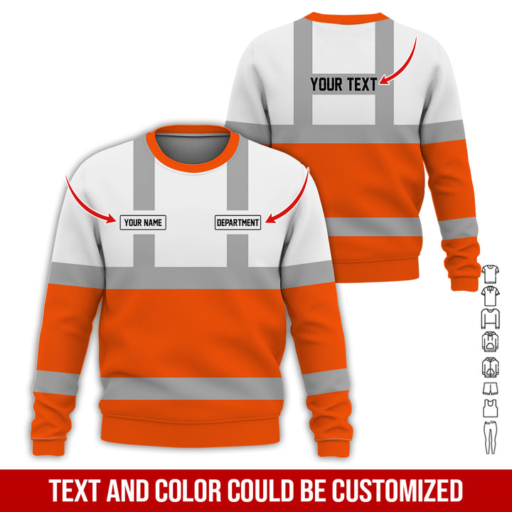 Pesonalized Name And Department Heavy Equipment All Over Printed Clothes GH798