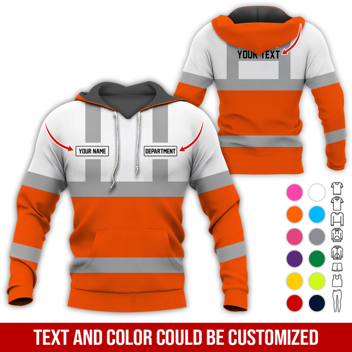 Pesonalized Name And Department Heavy Equipment All Over Printed Clothes GH798