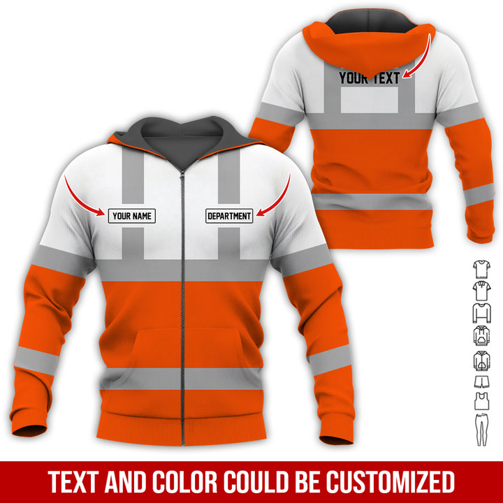 Pesonalized Name And Department Heavy Equipment All Over Printed Clothes GH798
