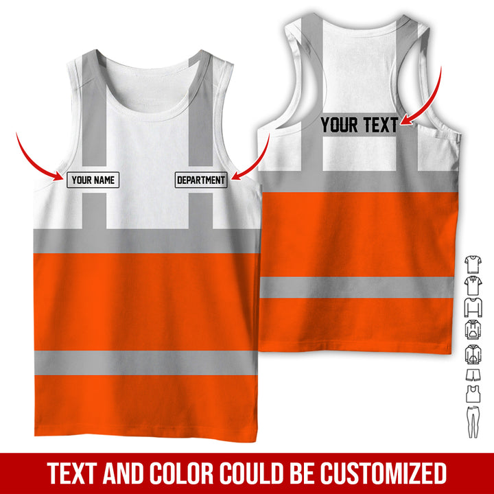 Pesonalized Name And Department Heavy Equipment All Over Printed Clothes GH798