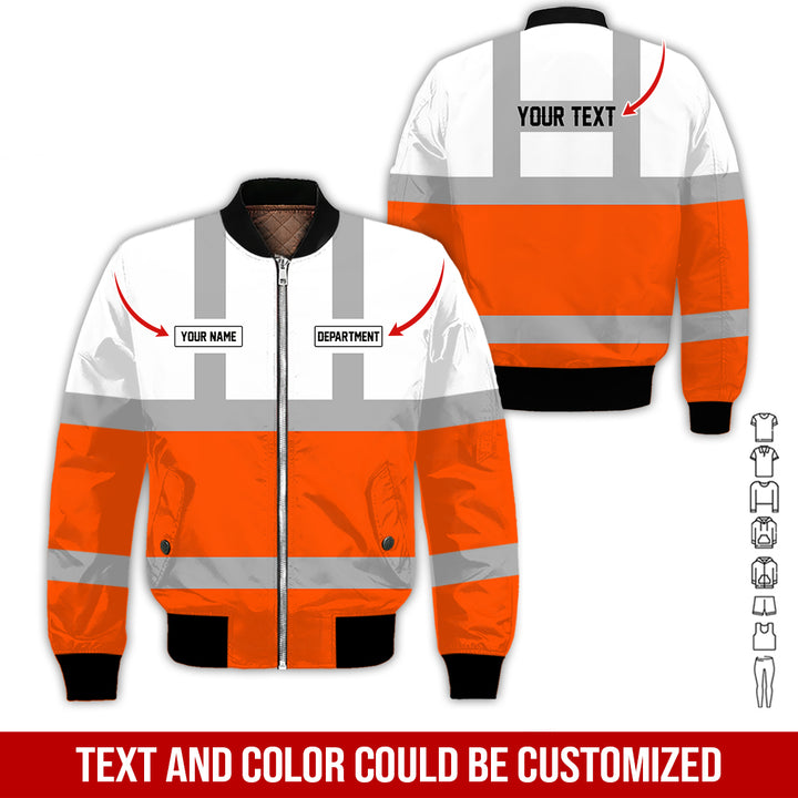 Pesonalized Name And Department Heavy Equipment All Over Printed Clothes GH798
