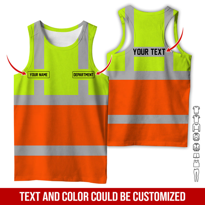 Pesonalized Name And Department Heavy Equipment All Over Printed Clothes GH798