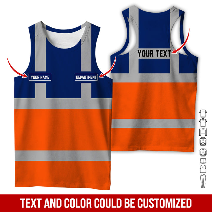 Pesonalized Name And Department Heavy Equipment All Over Printed Clothes GH798