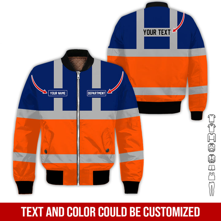 Pesonalized Name And Department Heavy Equipment All Over Printed Clothes GH798