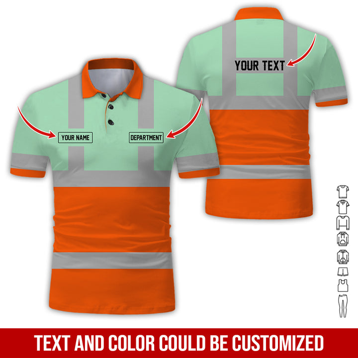 Pesonalized Name And Department Heavy Equipment All Over Printed Clothes GH798