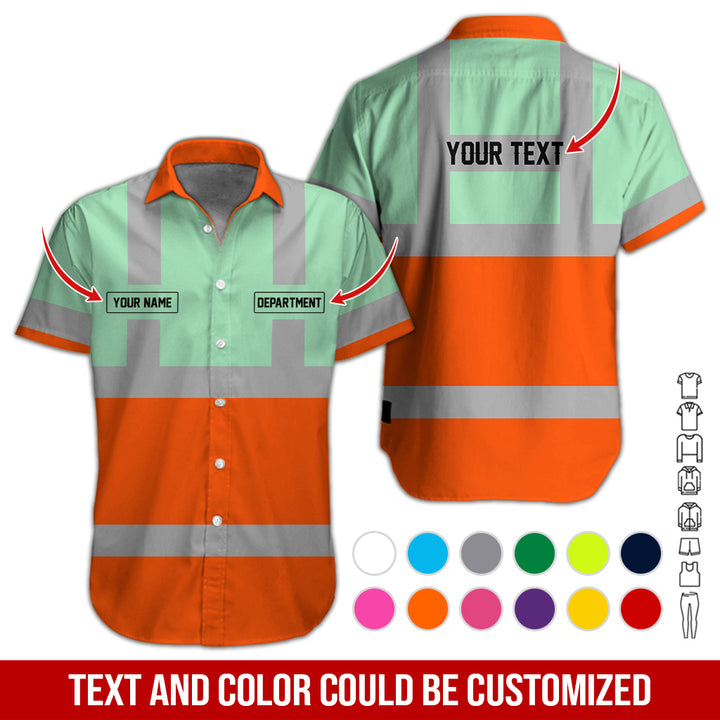 Pesonalized Name And Department Heavy Equipment All Over Printed Clothes GH798