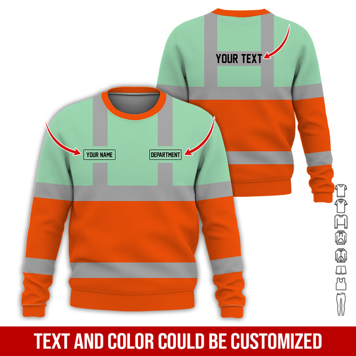 Pesonalized Name And Department Heavy Equipment All Over Printed Clothes GH798