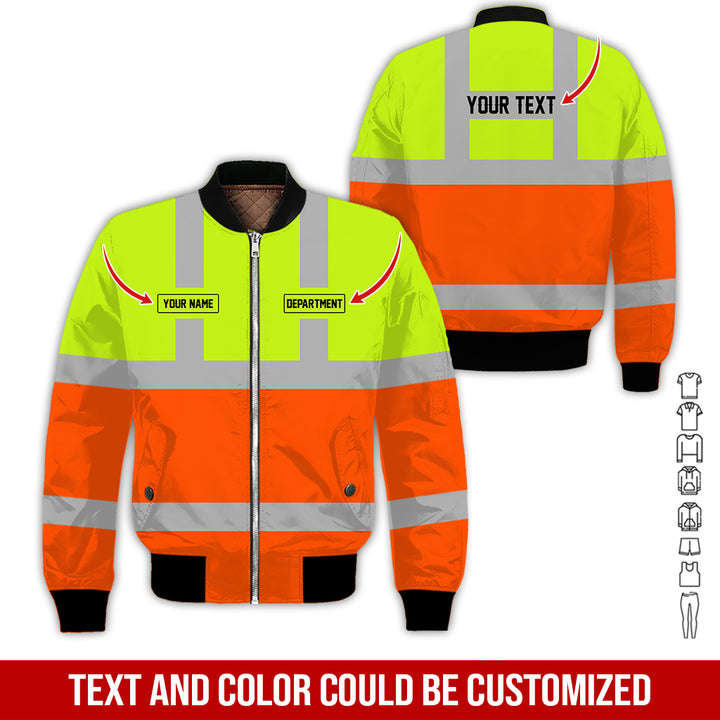 Pesonalized Name And Department Heavy Equipment All Over Printed Clothes GH798