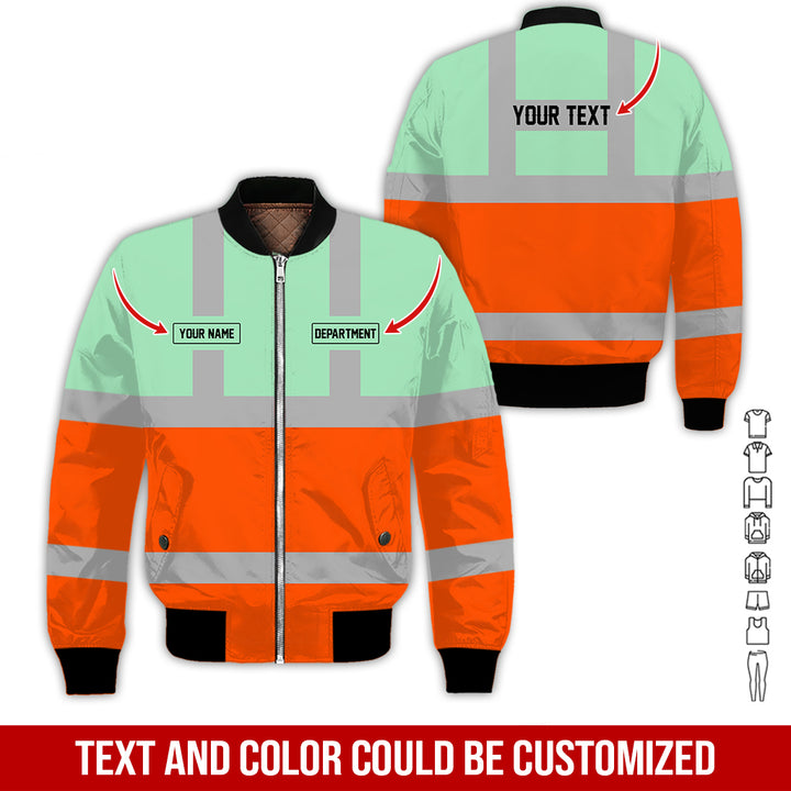 Pesonalized Name And Department Heavy Equipment All Over Printed Clothes GH798