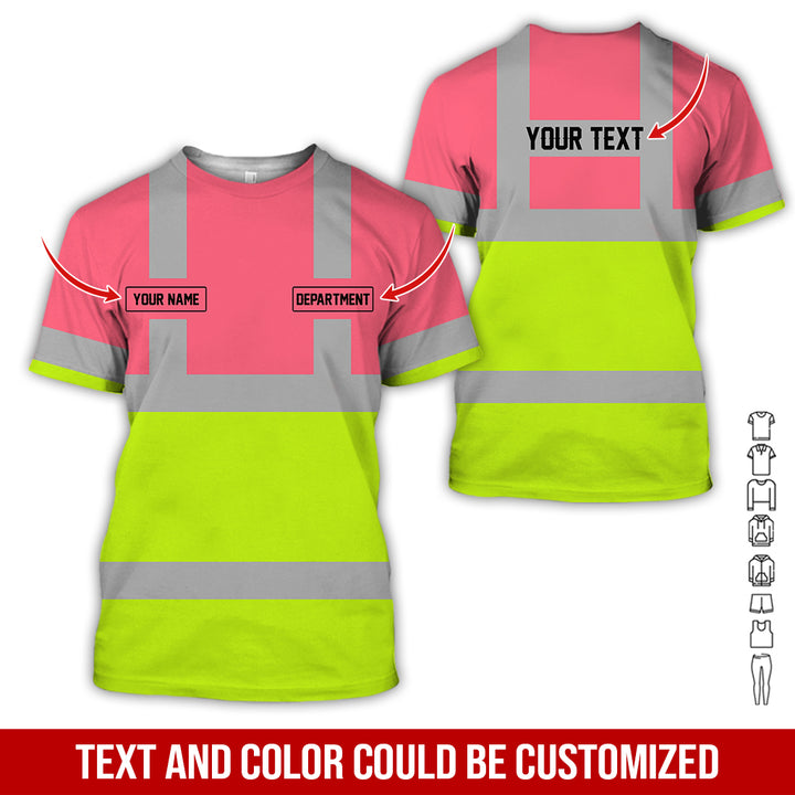 Pesonalized Name And Department Heavy Equipment All Over Printed Clothes GH798