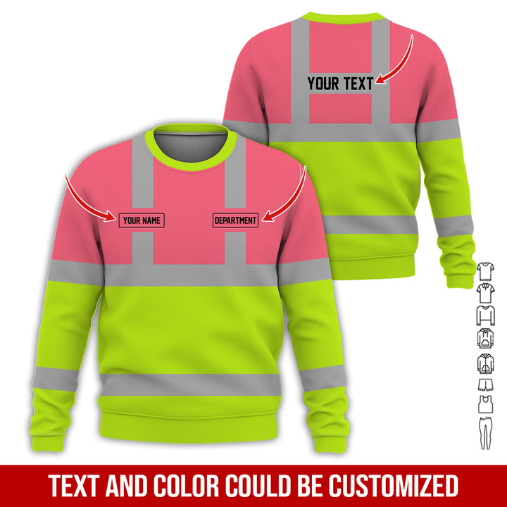 Pesonalized Name And Department Heavy Equipment All Over Printed Clothes GH798