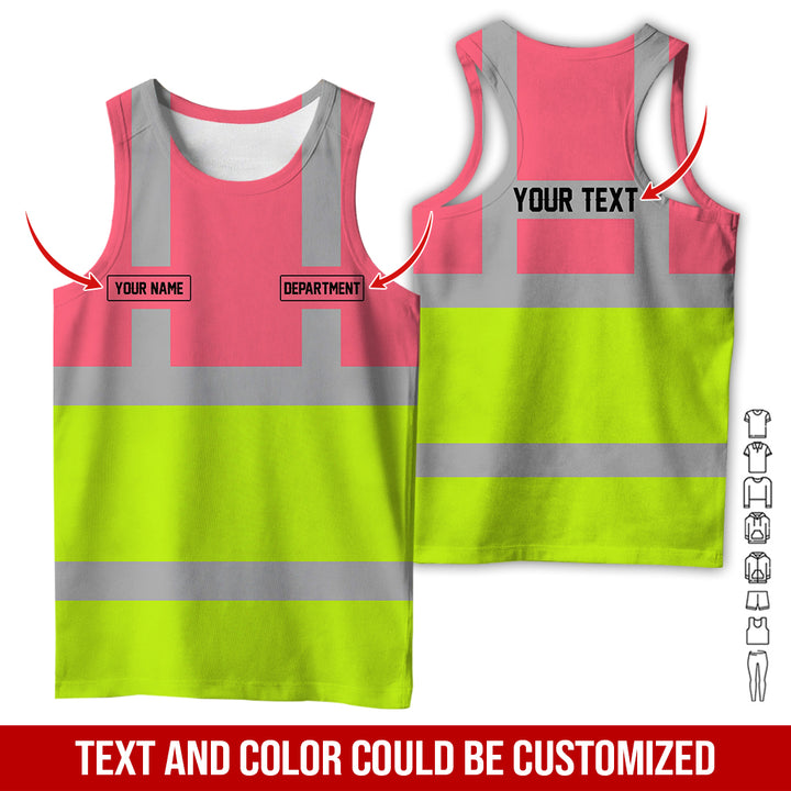 Pesonalized Name And Department Heavy Equipment All Over Printed Clothes GH798