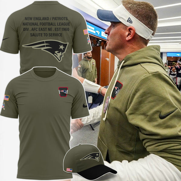 Special New New England Patriots Salute to Service 2025 T-Shirt - LM42