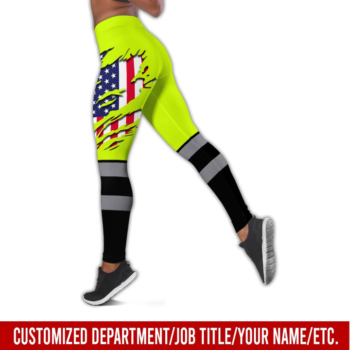 Personalized Name And Flag Workwear Style All Over Printed Clothes ND685