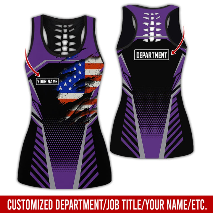 Personalized Name And Flag Workwear Style All Over Printed Clothes ND685