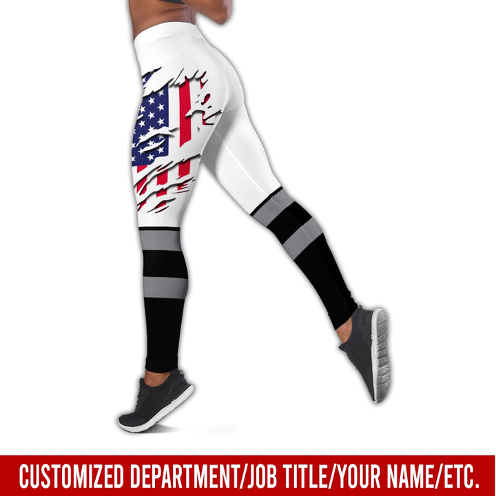 Personalized Name And Flag Workwear Style All Over Printed Clothes ND685
