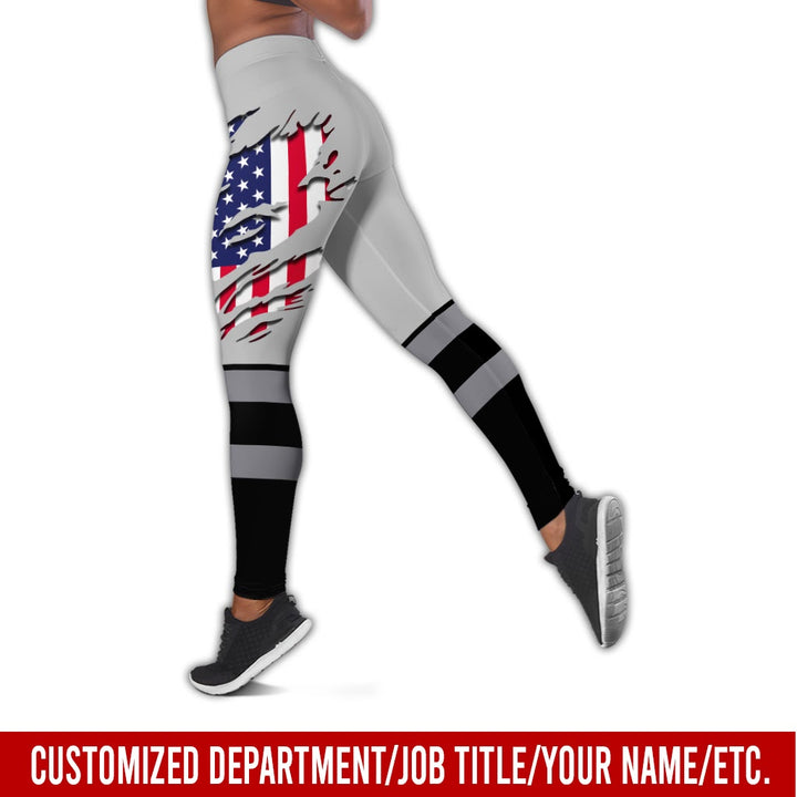 Personalized Name And Flag Workwear Style All Over Printed Clothes ND685