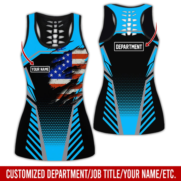 Personalized Name And Flag Workwear Style All Over Printed Clothes ND685