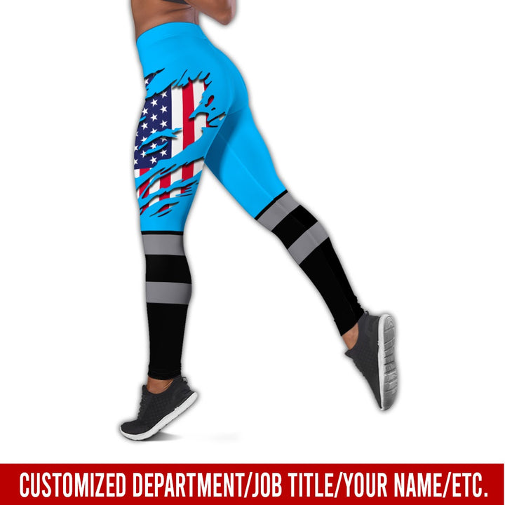 Personalized Name And Flag Workwear Style All Over Printed Clothes ND685