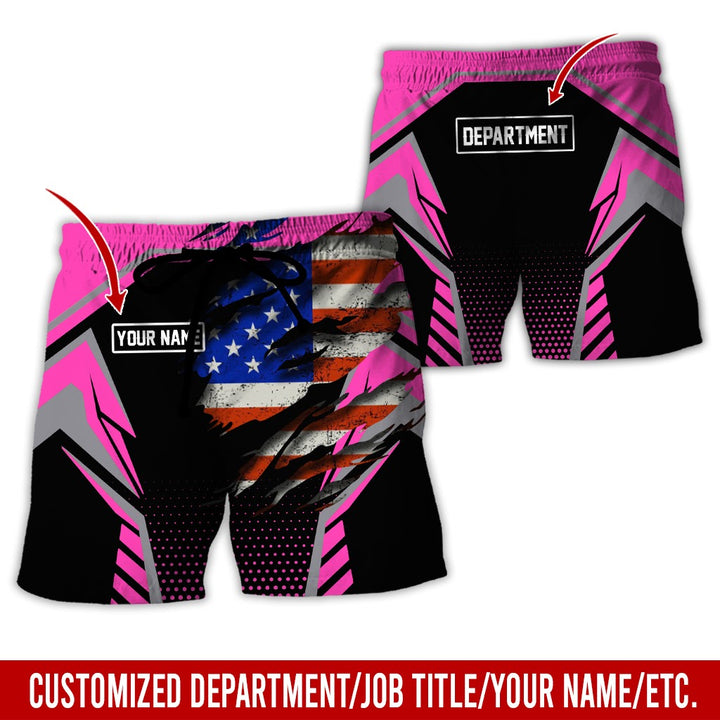 Personalized Name And Flag Workwear Style All Over Printed Clothes ND685
