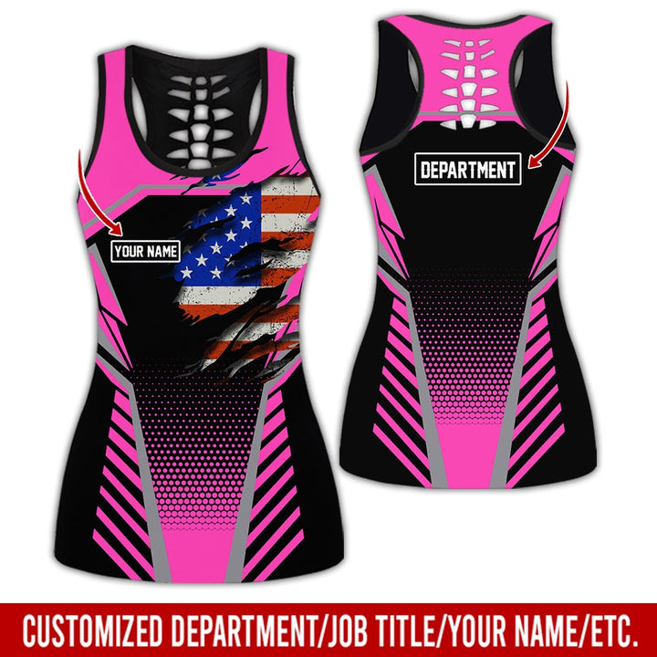 Personalized Name And Flag Workwear Style All Over Printed Clothes ND685