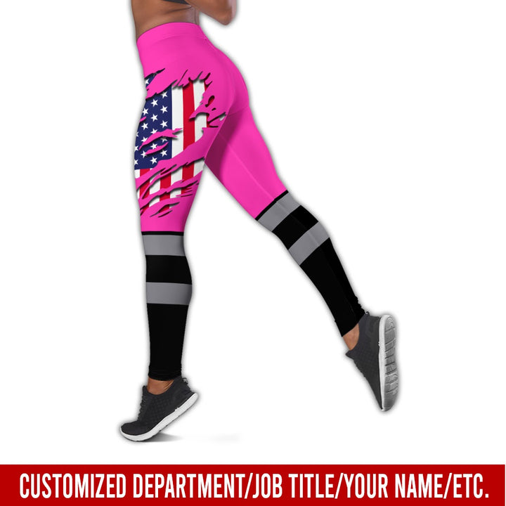 Personalized Name And Flag Workwear Style All Over Printed Clothes ND685
