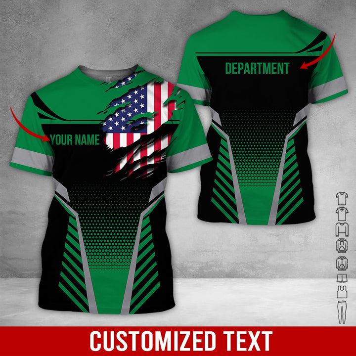 Personalized Name Workwear Style 3D All Over Printed Clothes DV946
