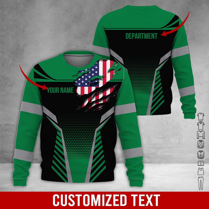 Personalized Name Workwear Style 3D All Over Printed Clothes DV946