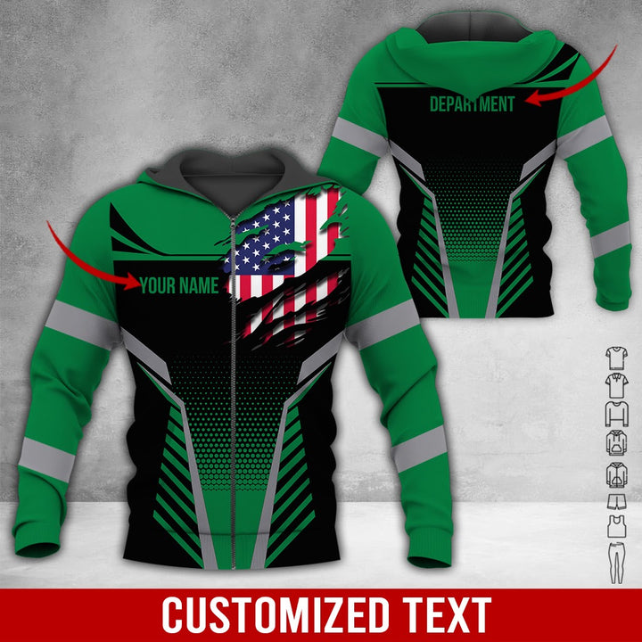 Personalized Name Workwear Style 3D All Over Printed Clothes DV946