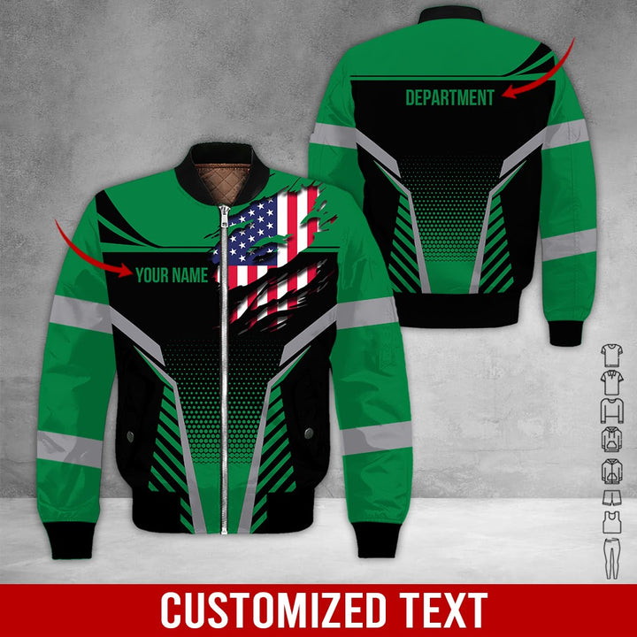 Personalized Name Workwear Style 3D All Over Printed Clothes DV946