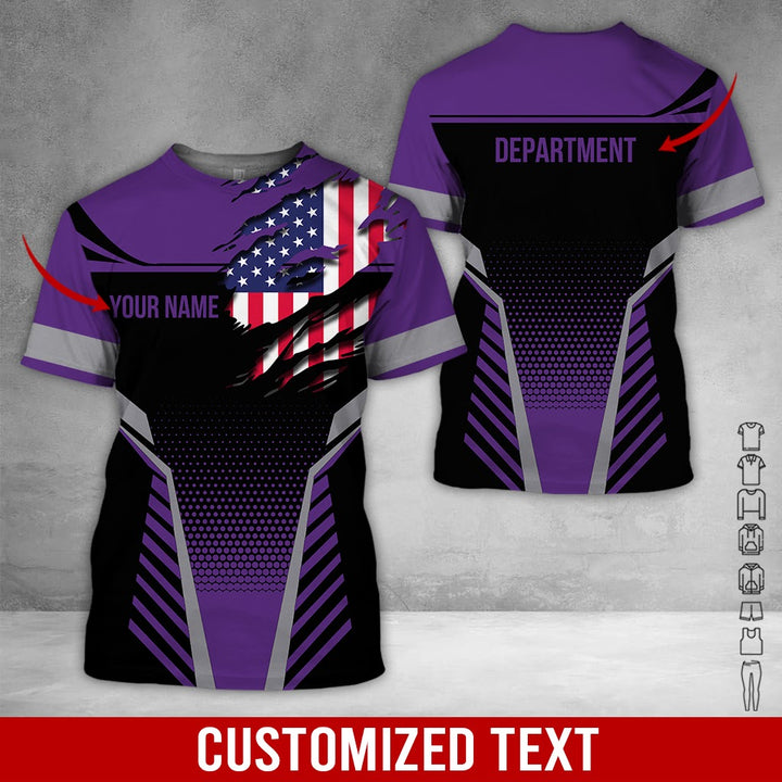 Personalized Name Workwear Style 3D All Over Printed Clothes DV946