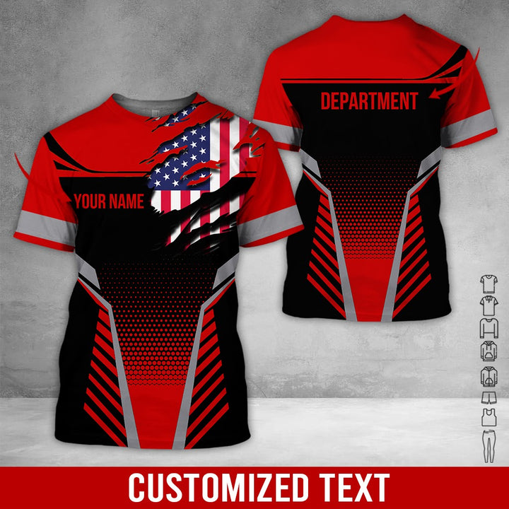 Personalized Name Workwear Style 3D All Over Printed Clothes DV946