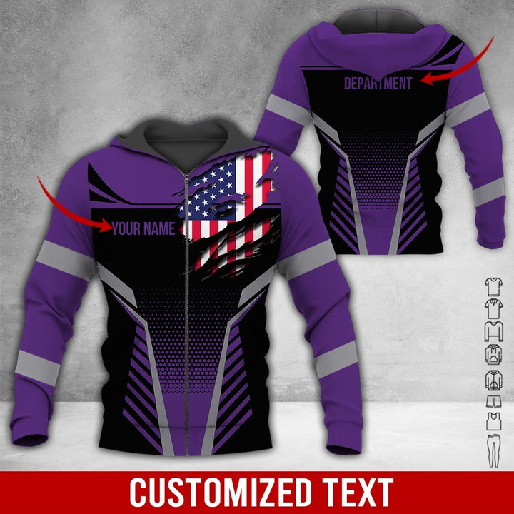 Personalized Name Workwear Style 3D All Over Printed Clothes DV946