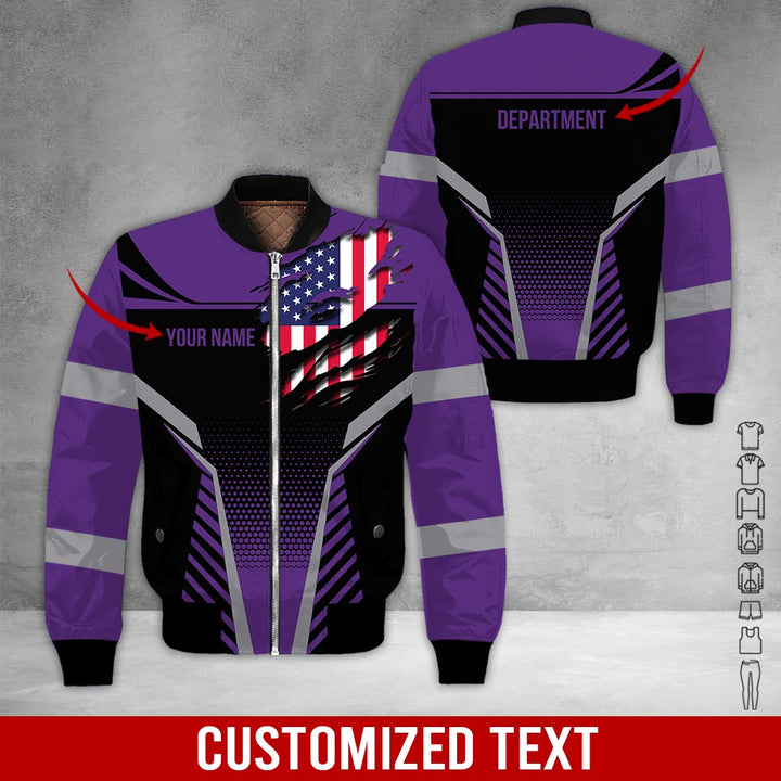 Personalized Name Workwear Style 3D All Over Printed Clothes DV946