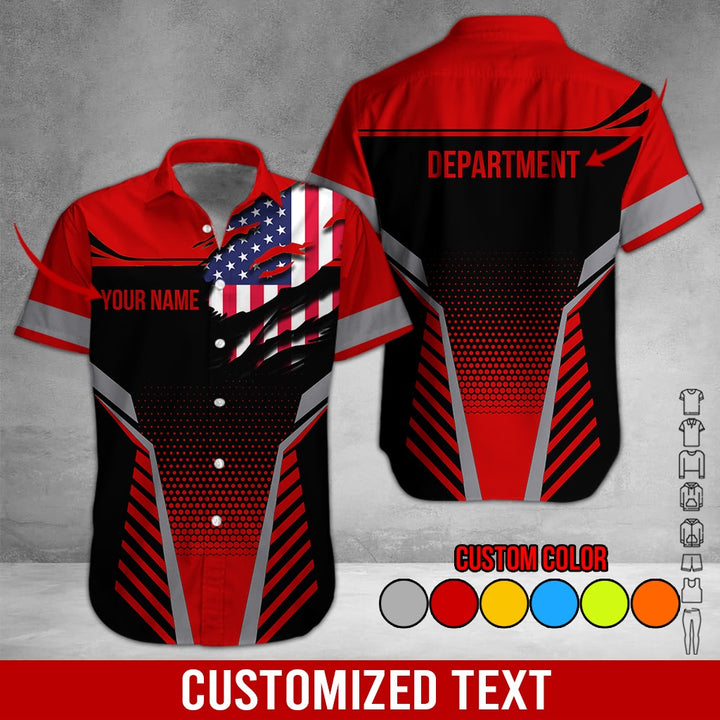 Personalized Name Workwear Style 3D All Over Printed Clothes DV946