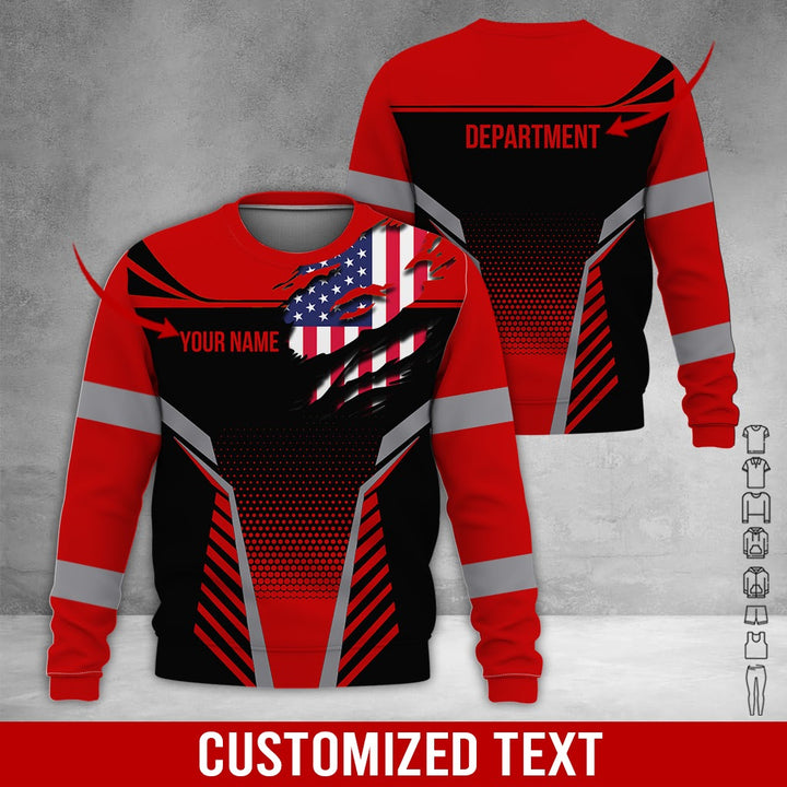 Personalized Name Workwear Style 3D All Over Printed Clothes DV946