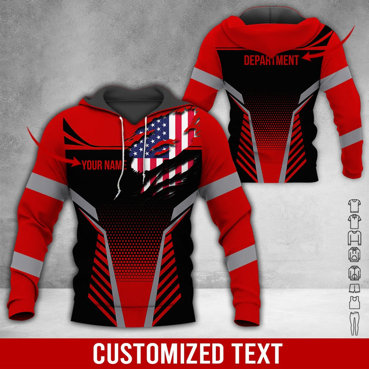 Personalized Name Workwear Style 3D All Over Printed Clothes DV946