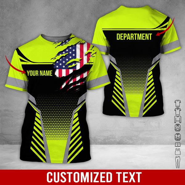 Personalized Name Workwear Style 3D All Over Printed Clothes DV946