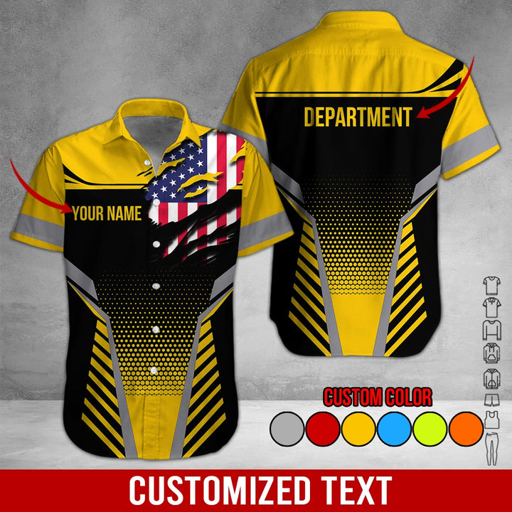 Personalized Name Workwear Style 3D All Over Printed Clothes DV946