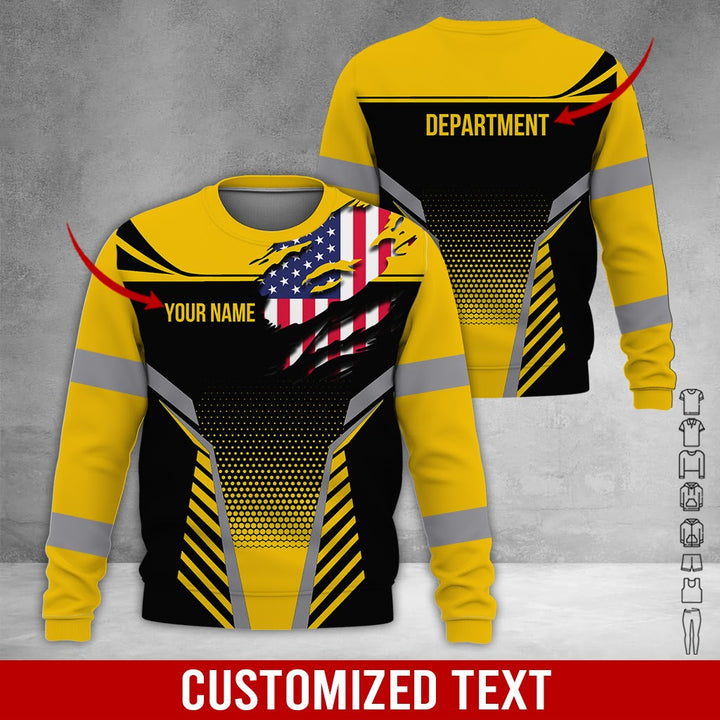 Personalized Name Workwear Style 3D All Over Printed Clothes DV946