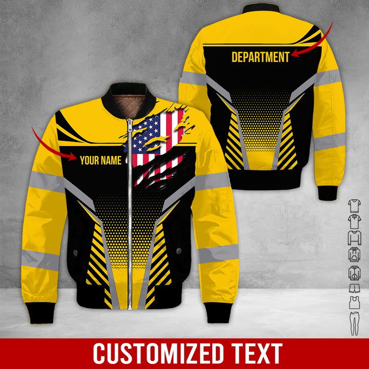Personalized Name Workwear Style 3D All Over Printed Clothes DV946