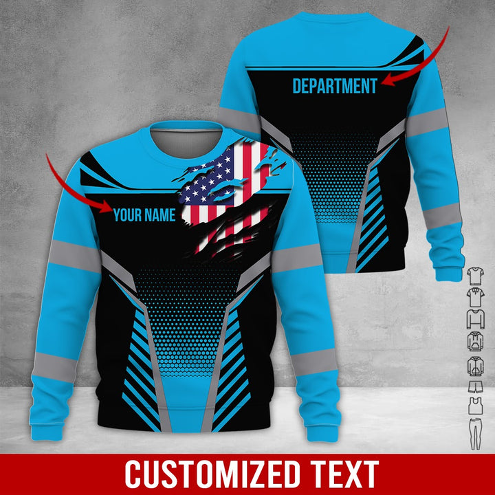 Personalized Name Workwear Style 3D All Over Printed Clothes DV946