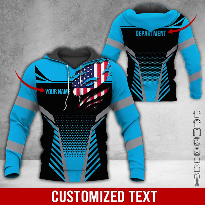 Personalized Name Workwear Style 3D All Over Printed Clothes DV946