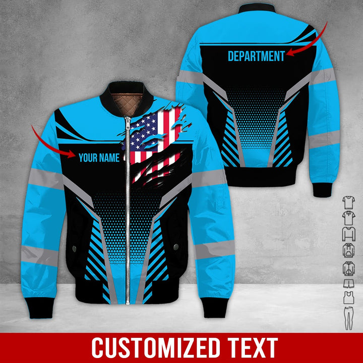 Personalized Name Workwear Style 3D All Over Printed Clothes DV946