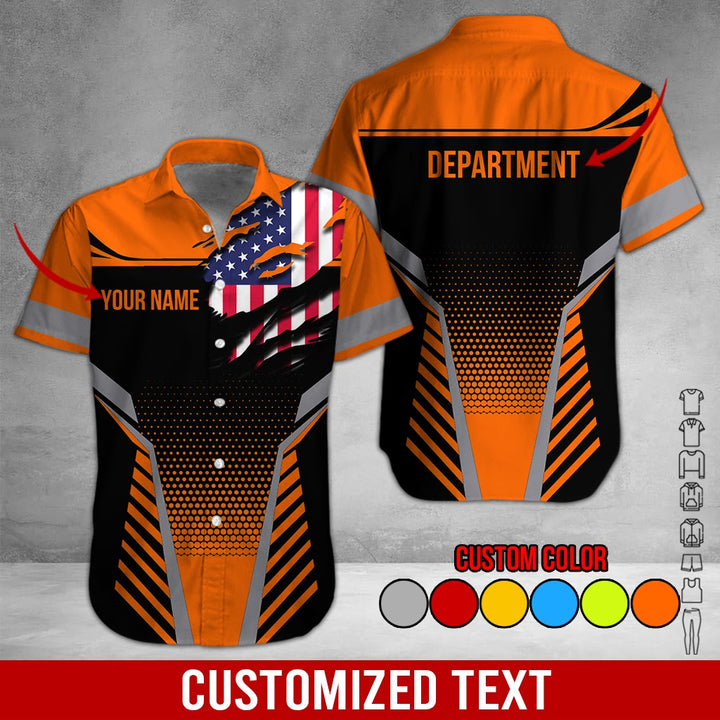 Personalized Name Workwear Style 3D All Over Printed Clothes DV946
