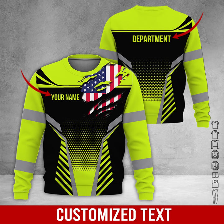 Personalized Name Workwear Style 3D All Over Printed Clothes DV946