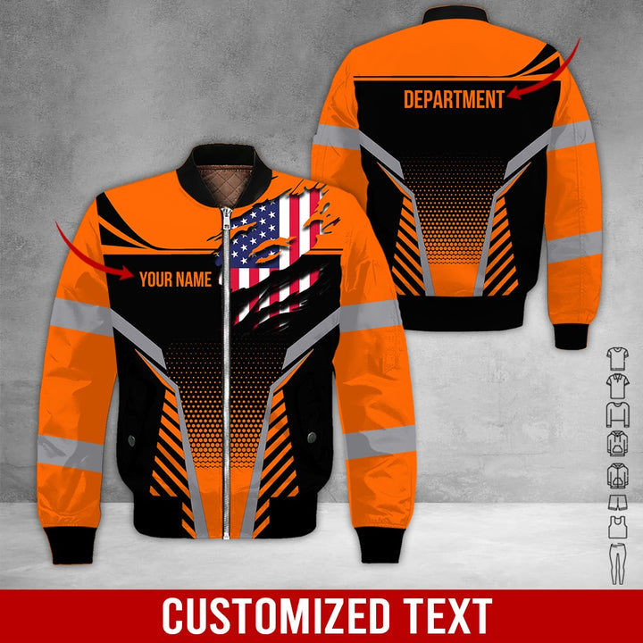 Personalized Name Workwear Style 3D All Over Printed Clothes DV946
