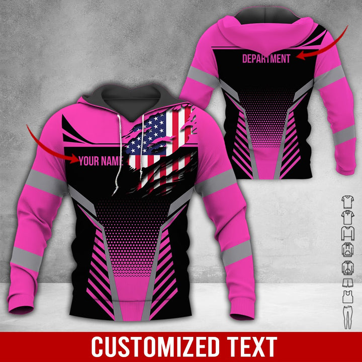 Personalized Name Workwear Style 3D All Over Printed Clothes DV946