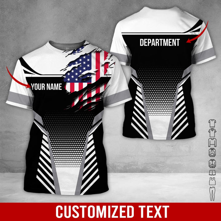 Personalized Name Workwear Style 3D All Over Printed Clothes DV946