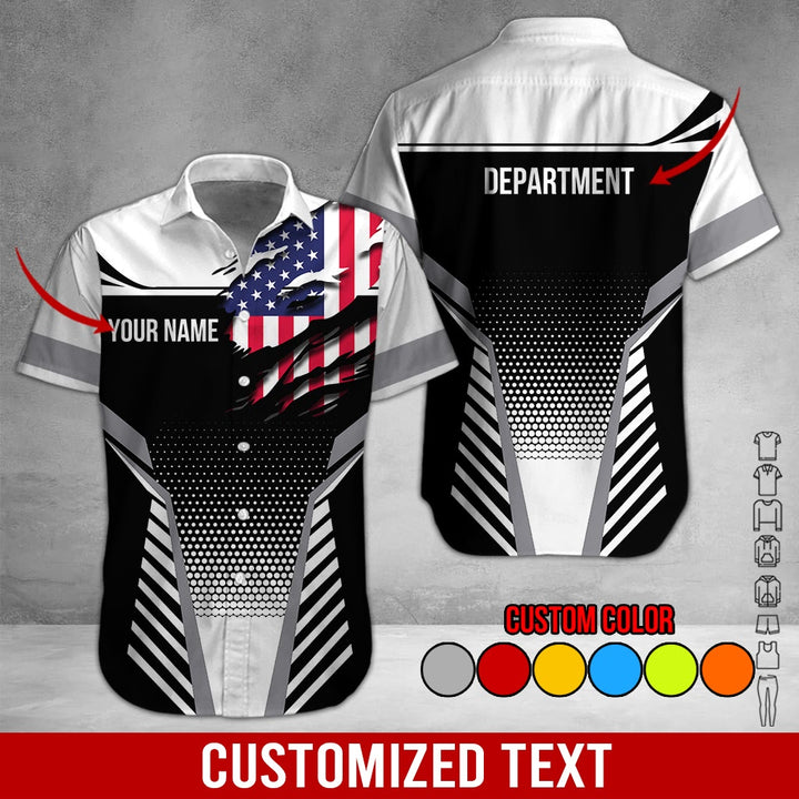 Personalized Name Workwear Style 3D All Over Printed Clothes DV946